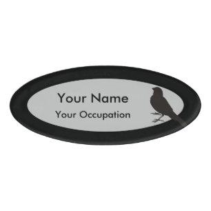 Standing Canary Bird Name Tag