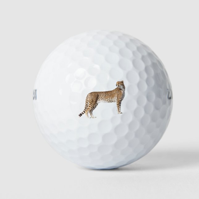 Standing cheetah golf balls (Front)