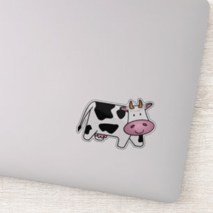 Standing Cow with Daisies