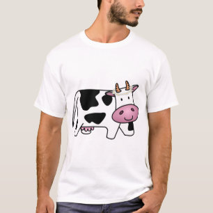 Standing Cow with Daisies T-Shirt