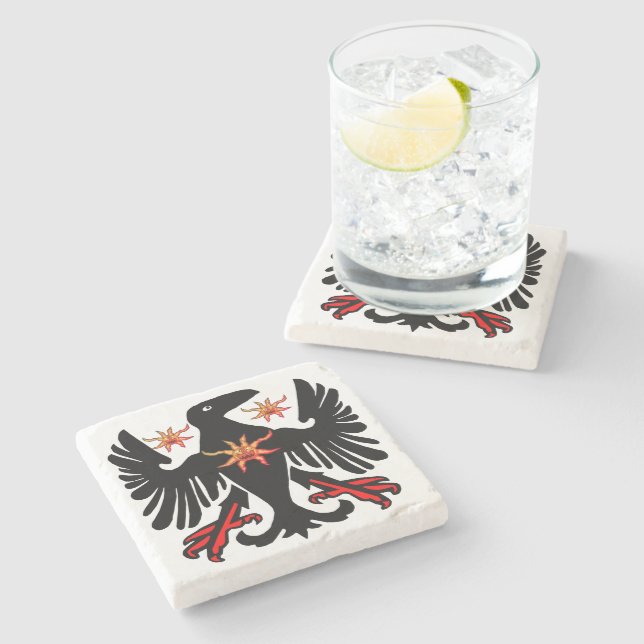 Standing Crow Stone Coaster (Side)