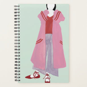 Standing Fashion Figure - Oversized Jacket Planner