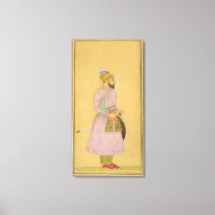 Standing figure of a Mughal prince, from the Small Canvas Print