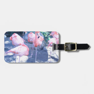 Standing Flamingo Luggage Tag