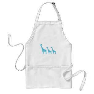 Standing Giraffes (Blue) Standard Apron