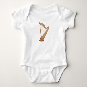 Standing Harp Baby Bodysuit
