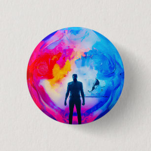 Standing in Colours 3 Cm Round Badge