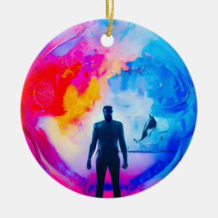 Standing in Colours Ceramic Tree Decoration