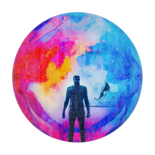 Standing in Colours Cutting Board (Front)