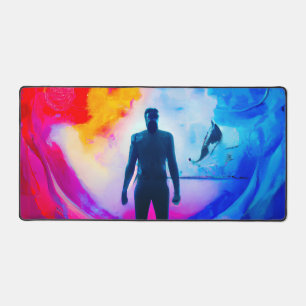 Standing in Colours Desk Mat