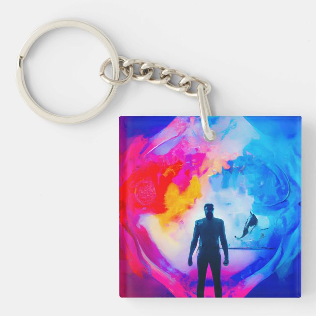 Standing in Colours Key Ring (Front)