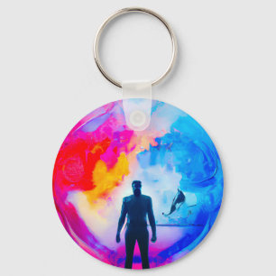 Standing in Colours Key Ring
