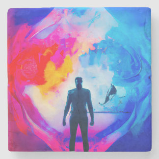 Standing in Colours Stone Coaster