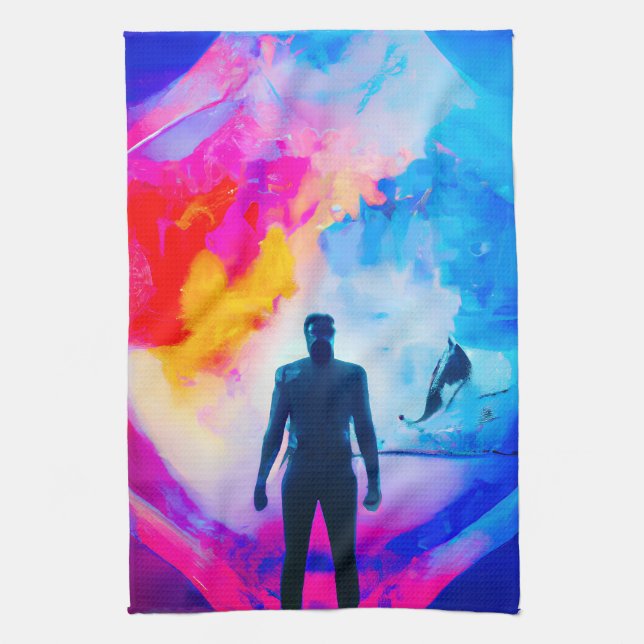 Standing in Colours Tea Towel (Vertical)