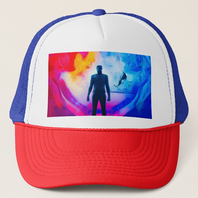 Standing in Colours Trucker Hat (Front)