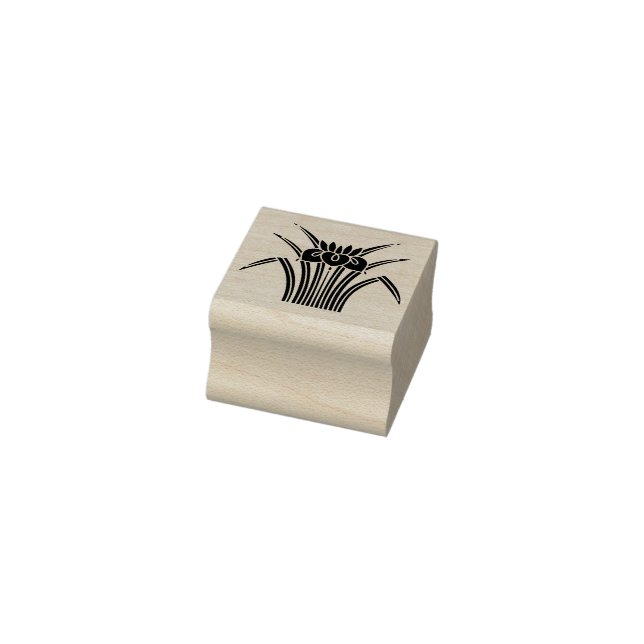 Standing iris / 立ち杜若 rubber stamp (Stamp)