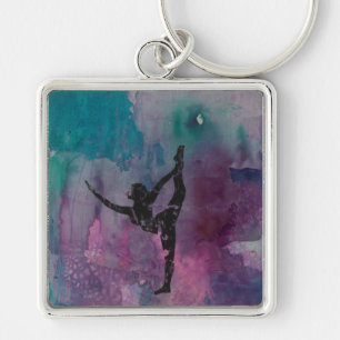 Standing Leg Stretch YG - Premium Keychain