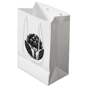 Standing Lotus flower Medium Gift Bag