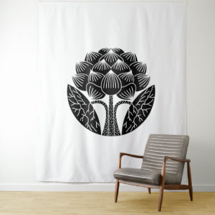Standing Lotus flower Tapestry