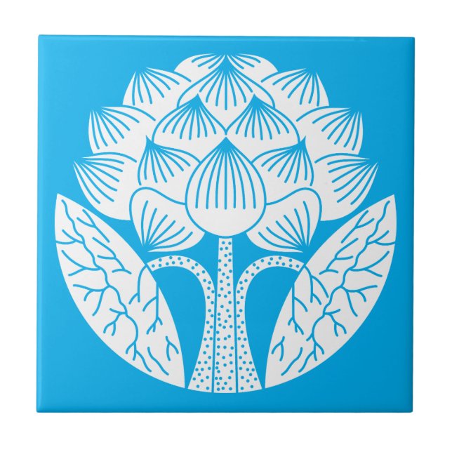Standing Lotus flower Tile (Front)