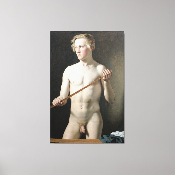 Standing Male model Carl Frørup Fine Art Canvas