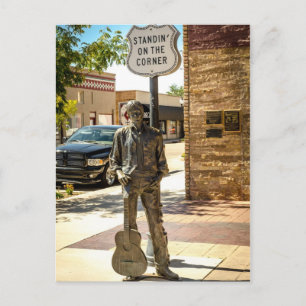 Standing On The Corner in Winslow, AZ. Postcard