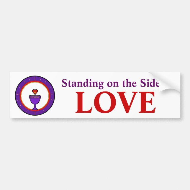 Standing on the Side of Love Bumper Sticker (Front)