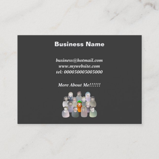 Standing Out Business Card (Front)