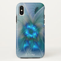 Standing Ovations, Abstract Blue Fractal Art Name
