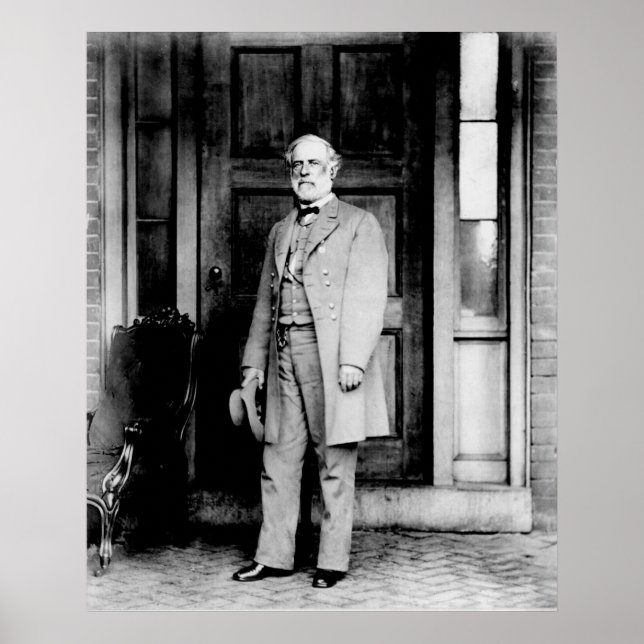 Standing Portrait of General Robert E. Lee Poster (Front)