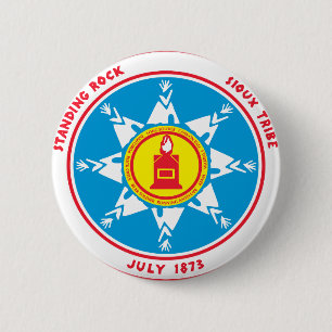 Standing Rock tribe logo 6 Cm Round Badge