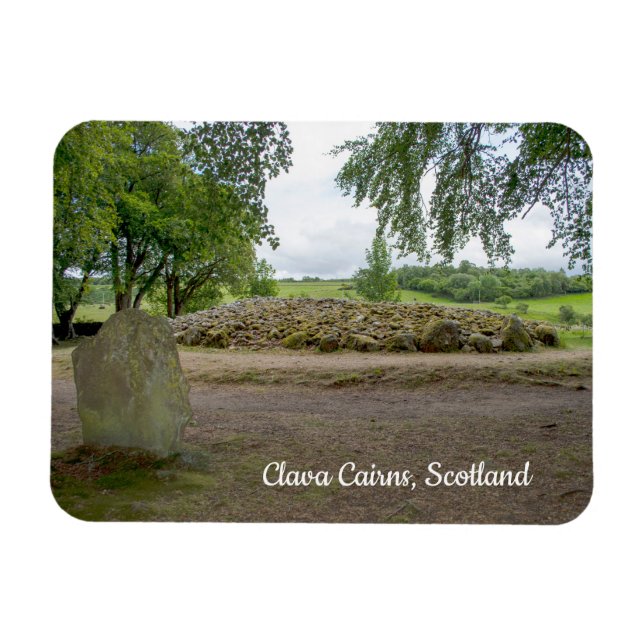 Standing Stone at Clava Cairns, Scotland Magnet (Horizontal)