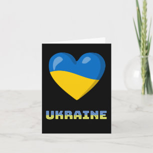 Standing Strong: Ukraine's Courageous Heart Card