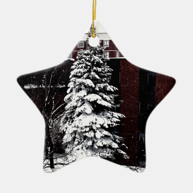 Standing Tall Ceramic Tree Decoration (Front)