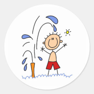 Standing Under The Sprinkler Sticker