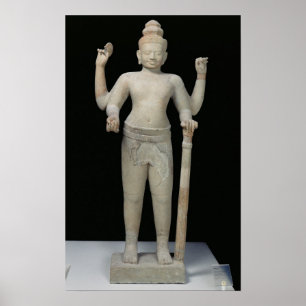 Standing Vishnu Poster