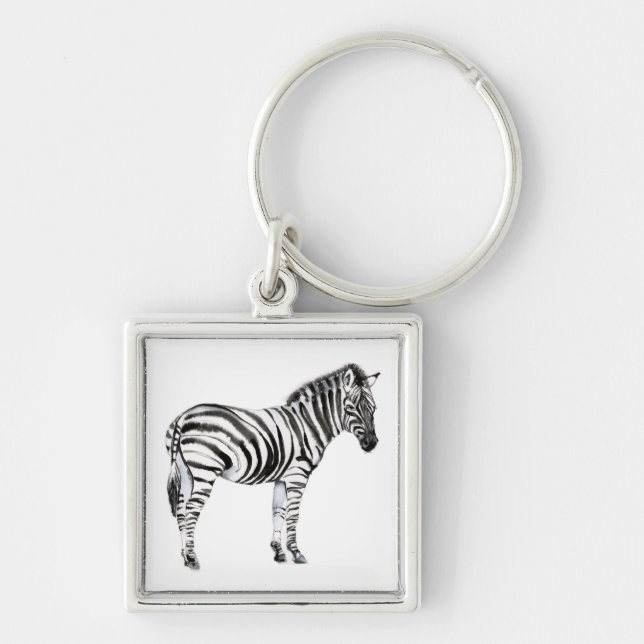 Standing Zebra Key Ring (Front)