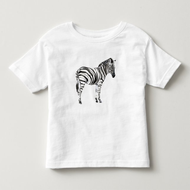 Standing Zebra Toddler T-Shirt (Front)
