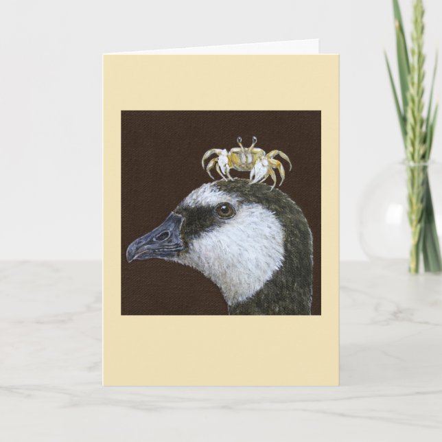 Standish the barnacle goose card (Front)