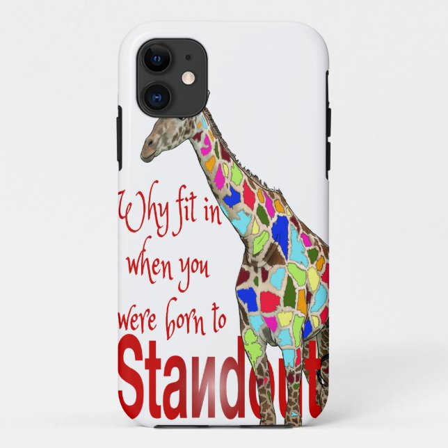 Standout cute giraffe iphone cases (Back)