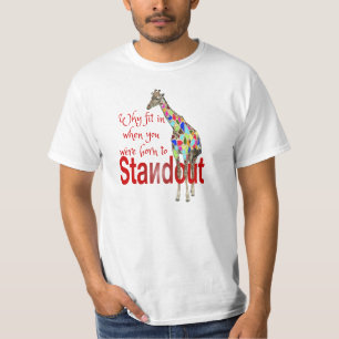 Standout cute giraffee tees