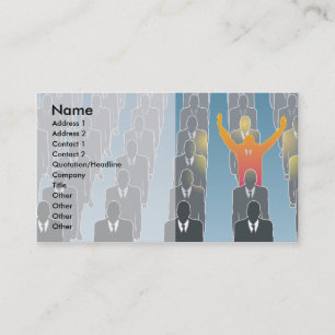 standout, Name, Address 1, Address 2, Contact 1... Business Card
