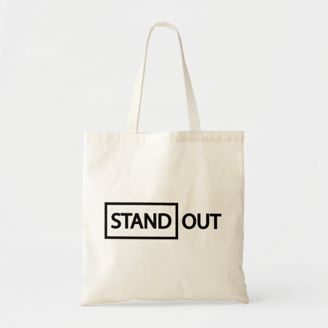 Standout standing out tote bag (Front)
