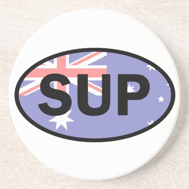 Standup Paddleboard Australia Flag Coaster (Front)