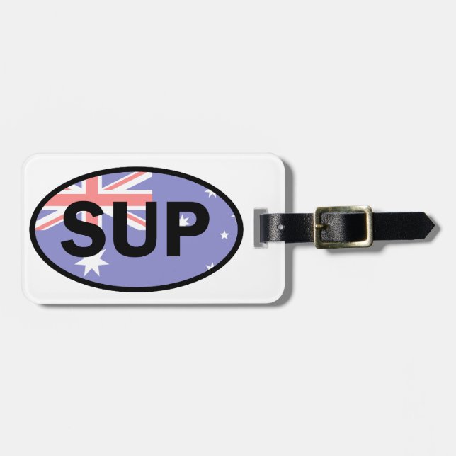 Standup Paddleboard Australia Flag Luggage Tag (Front Horizontal)