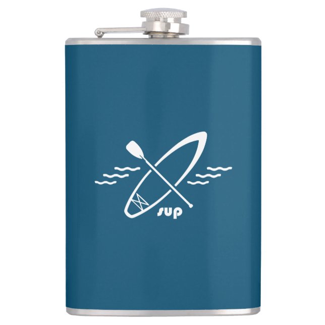 Standup Paddleboarding Hip Flask (Front)