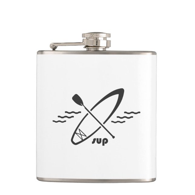 Standup Paddleboarding Hip Flask (Front)