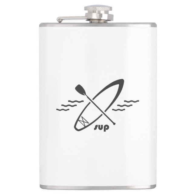 Standup Paddleboarding Hip Flask (Front)