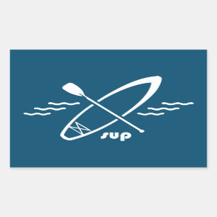 Standup Paddleboarding Rectangular Sticker