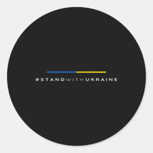 #standwithukraine - Ukrainian Lover I Stand With U Classic Round Sticker